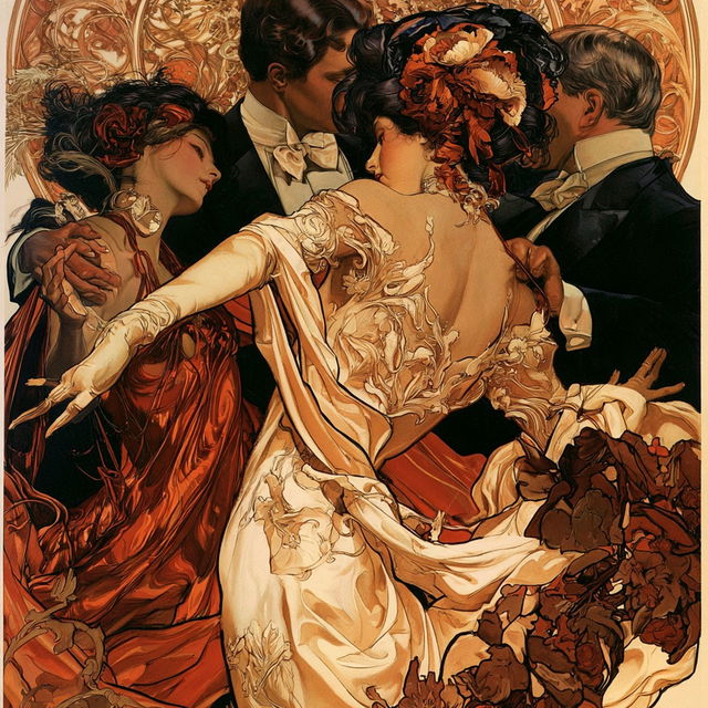 Ornamentromance style, Midjourney V8.2, render 3 of 4