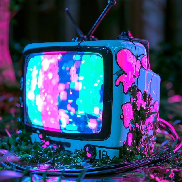 Electric Alley Chromolith style, Midjourney V8.2, render 1 of 4