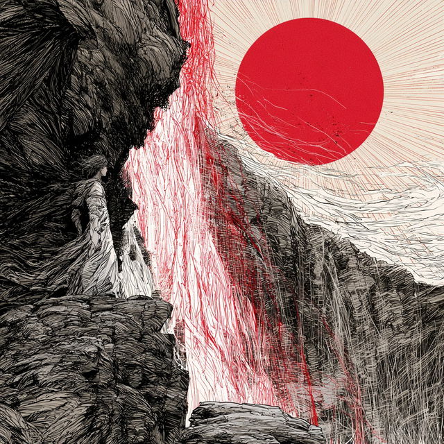 Red Disc Scratchwood style, Midjourney V8.2, render 4 of 4