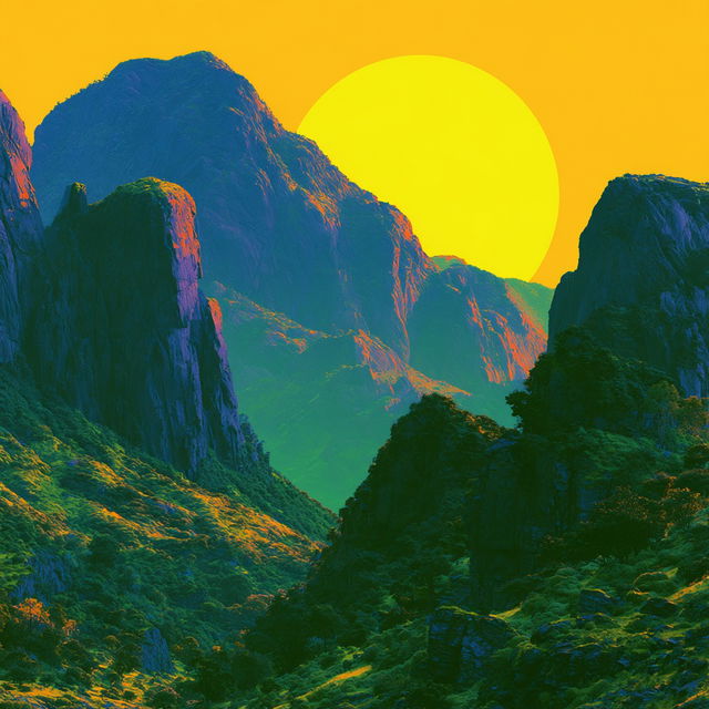 Sun Disk Pastoral style, Midjourney V8.2, render 3 of 4