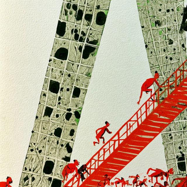 Paperink Aviary style, Midjourney V8.2, render 3 of 4
