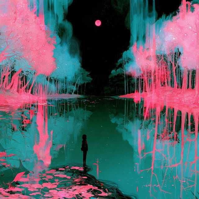 Magenta Perihelion style, Midjourney V8.2, render 2 of 4
