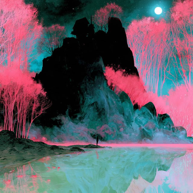 Magenta Perihelion style, Midjourney V8.2, render 4 of 4