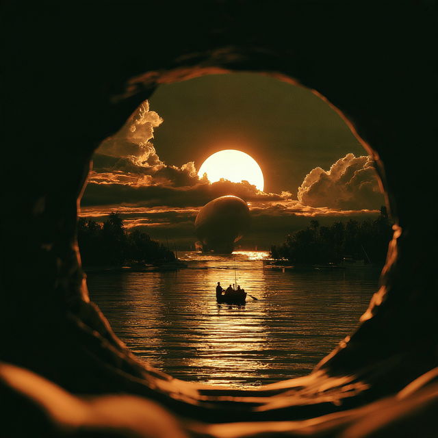 Cavernal Goldenism style, Midjourney V8.2, render 2 of 4