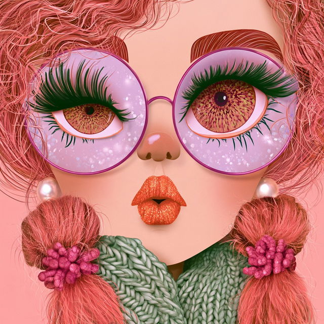 Topiary Pop Surrealism style, Midjourney V8.2, render 3 of 4