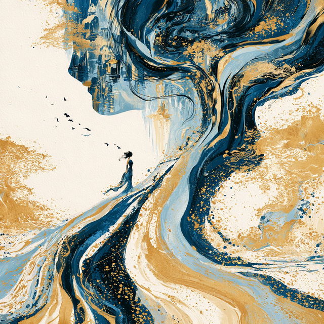 Ribbonwash style, Midjourney V8.2, render 2 of 4