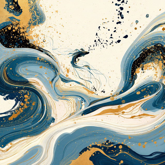 Ribbonwash style, Midjourney V8.2, render 4 of 4
