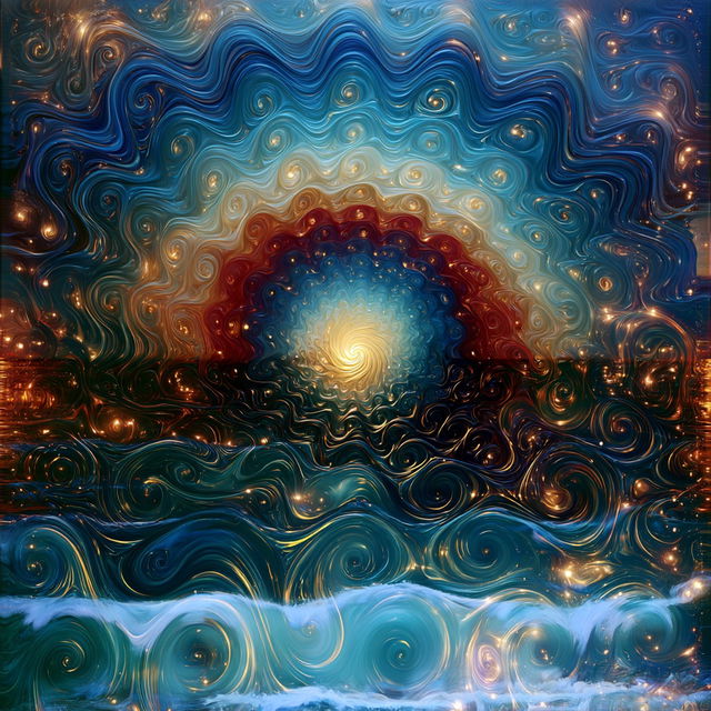 Saffron Spiral Basilica style, Midjourney V8.2, render 2 of 4