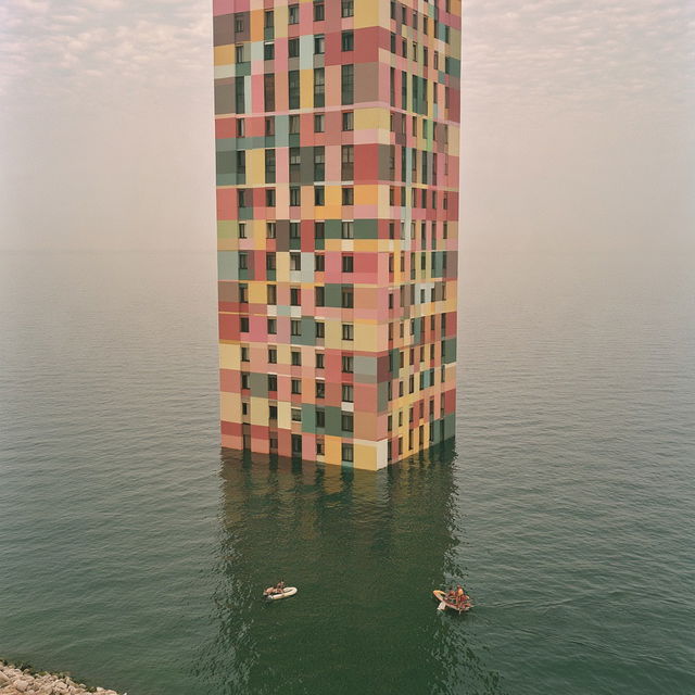 Chromatic Flood Dyehouse style, Midjourney V8.2, render 2 of 4