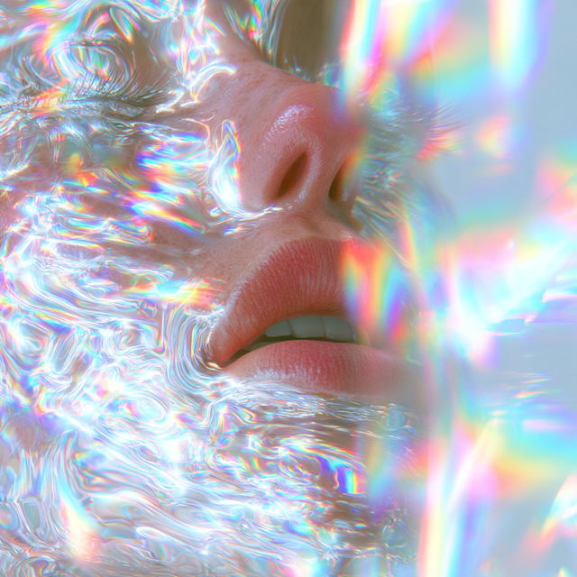 Iridescent Iconoclasm style, Midjourney V8.2, render 4 of 4