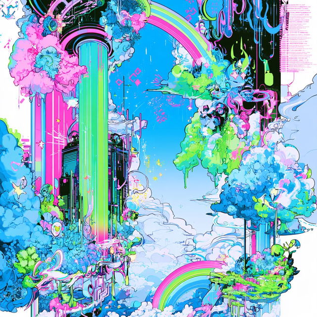 Cosmicolor style, Midjourney V8.2, render 2 of 4