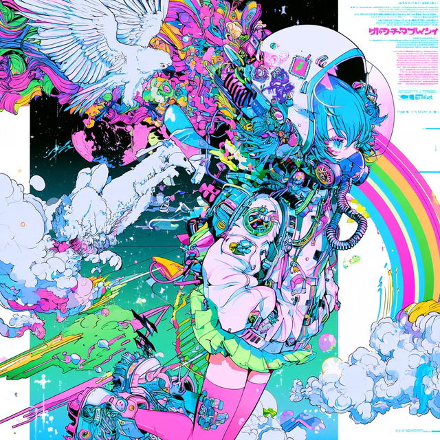 Cosmicolor style, Midjourney V8.2, render 4 of 4