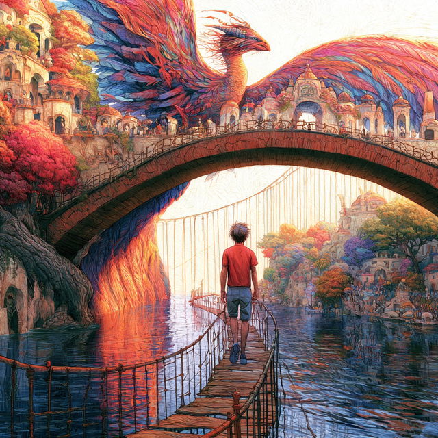 Bridgework Verdancy style, Midjourney V8.2, render 2 of 4