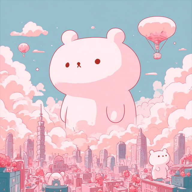 Pinksky Cartopop style, Midjourney V8.2, render 2 of 4