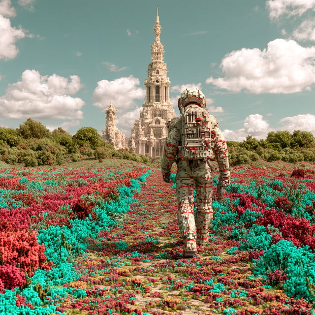 Reliefgarden Isopleth style, Midjourney V8.2, render 4 of 4