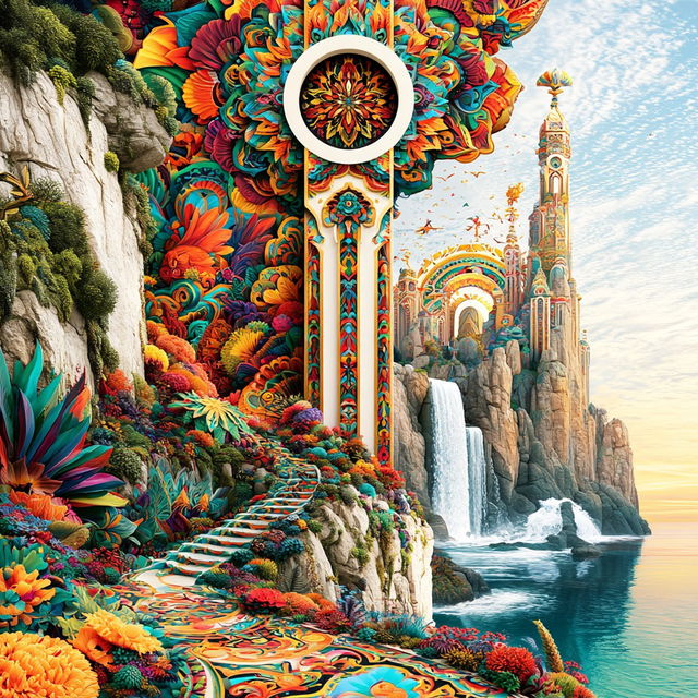Jewelgate Fairground style, Midjourney V8.2, render 2 of 4