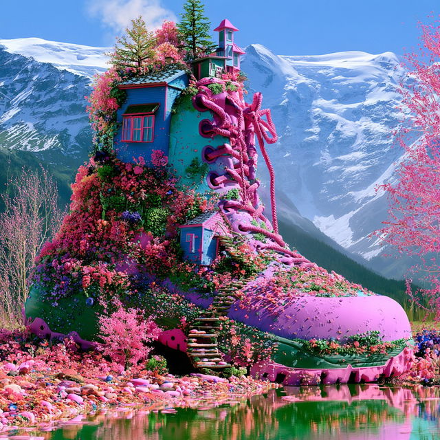 Floratessica style, Midjourney V8.2, render 3 of 4