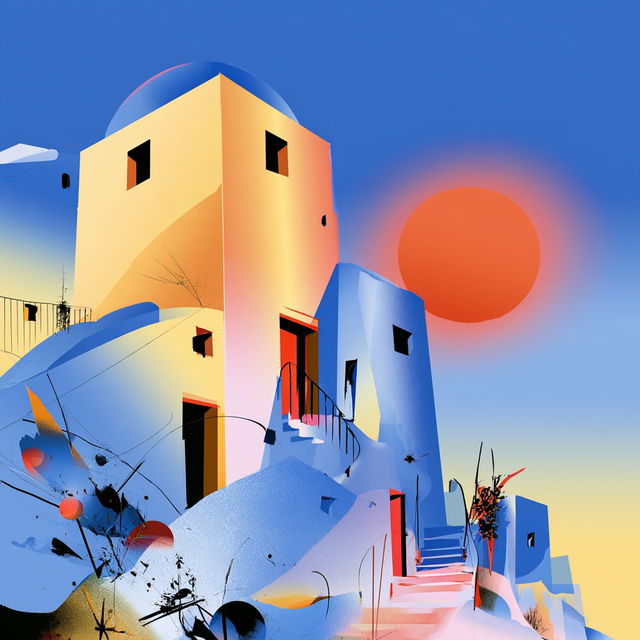 Port Caldera style, Midjourney V8.2, render 2 of 4