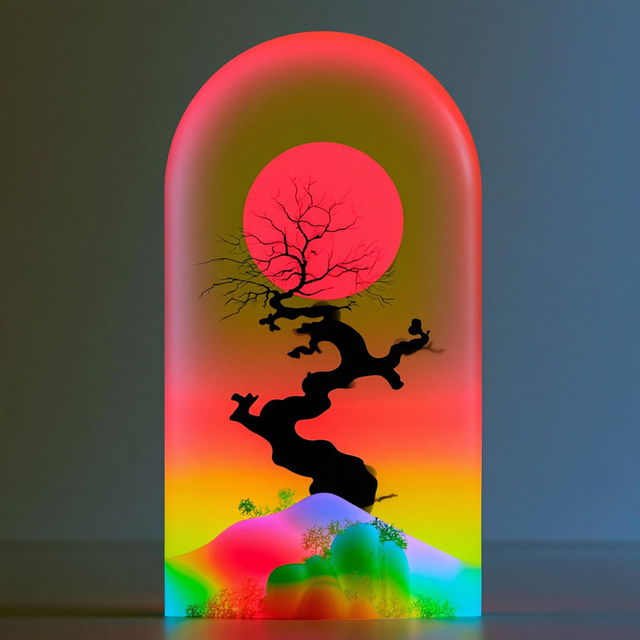 Glowmorph style, Midjourney V8.2, render 1 of 4