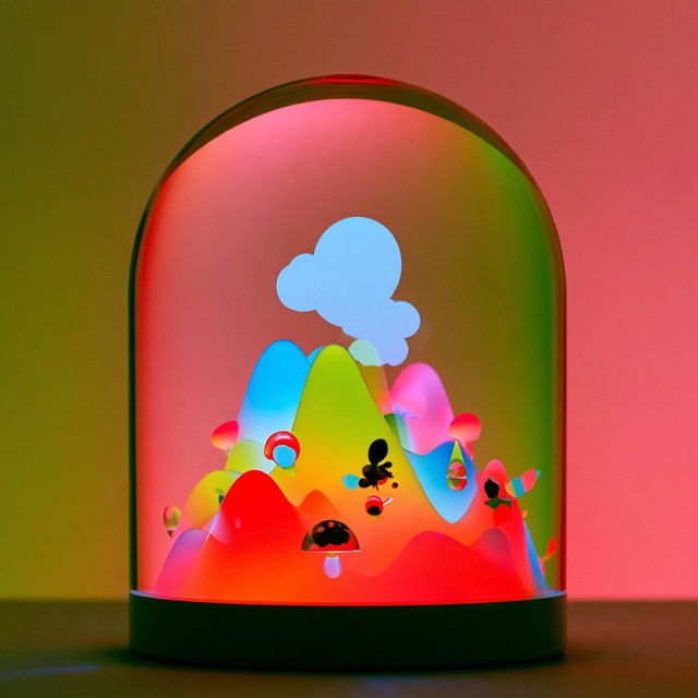 Glowmorph style, Midjourney V8.2, render 4 of 4
