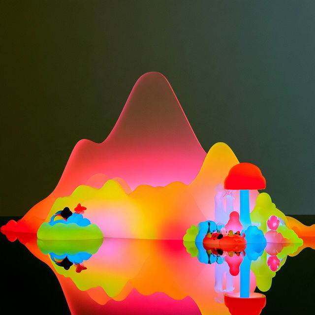 Glowmorph style, Midjourney V8.2, render 3 of 4