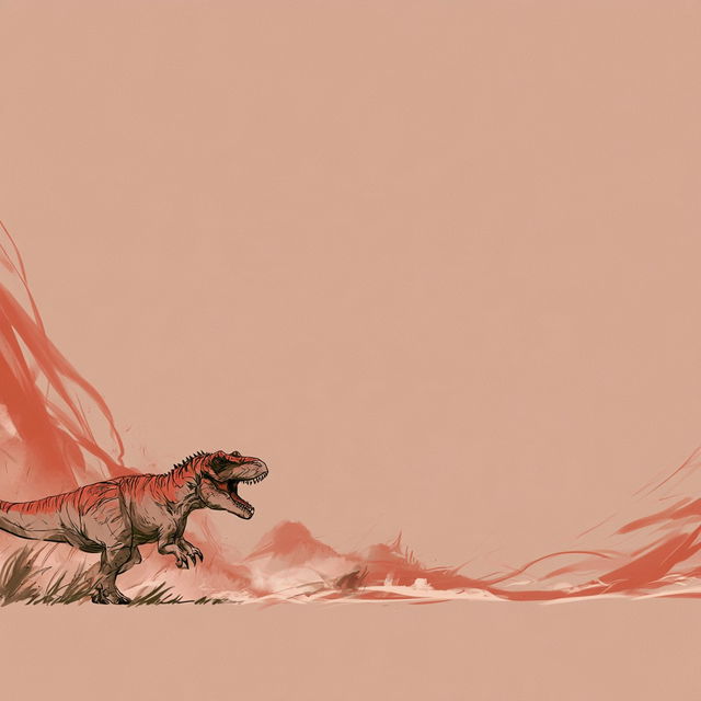 Tyrannosaur Marquetry style, Midjourney V8.2, render 4 of 4