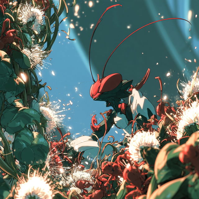 Particulate Menagerie style, Midjourney V8.2, render 2 of 4