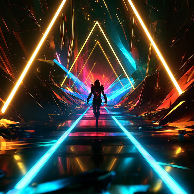 Chromacut style, Midjourney V8.2, render 2 of 4