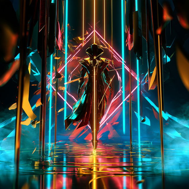 Chromacut style, Midjourney V8.2, render 3 of 4