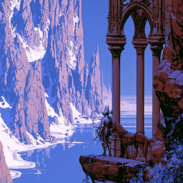 Castleviolet style, Midjourney V8.2, render 4 of 4