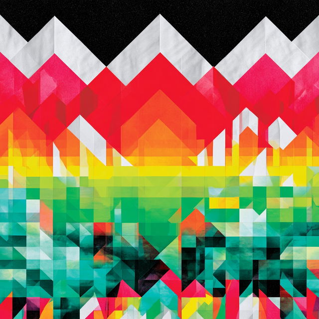Triangular Chromapatch style, Midjourney V8.2, render 2 of 4