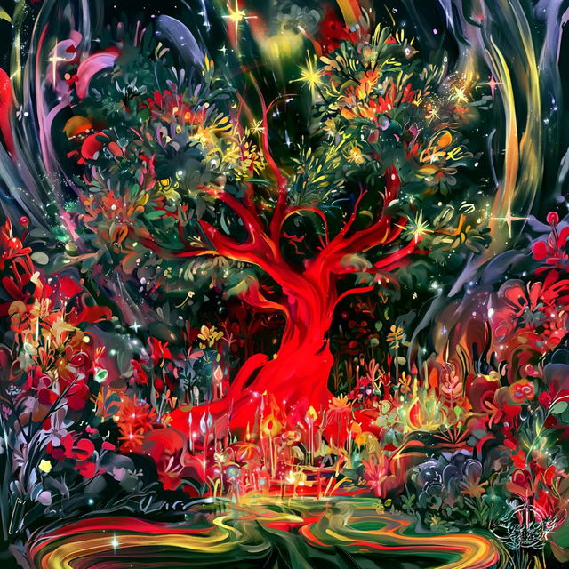 Embervine Crucible style, Midjourney V8.2, render 3 of 4