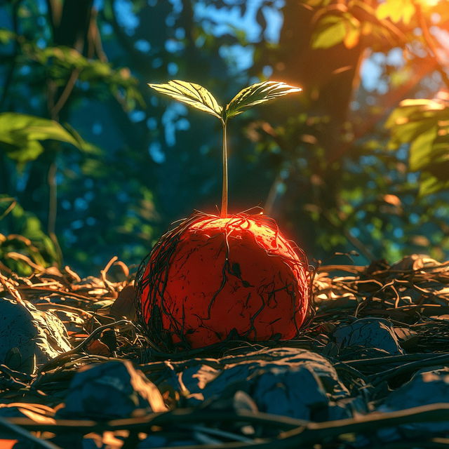 Redshift Tangle style, Midjourney V8.2, render 3 of 4