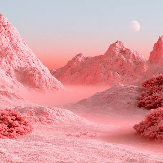 Roselite Floatmass style, Midjourney V8.2, render 2 of 4