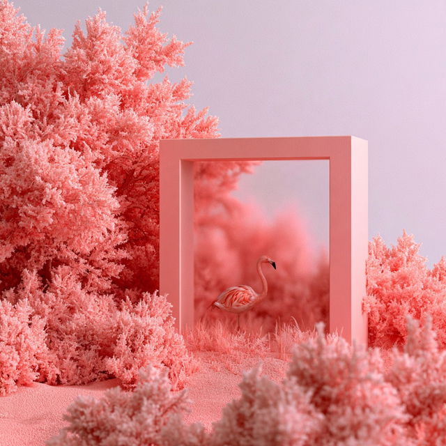 Roselite Floatmass style, Midjourney V8.2, render 1 of 4