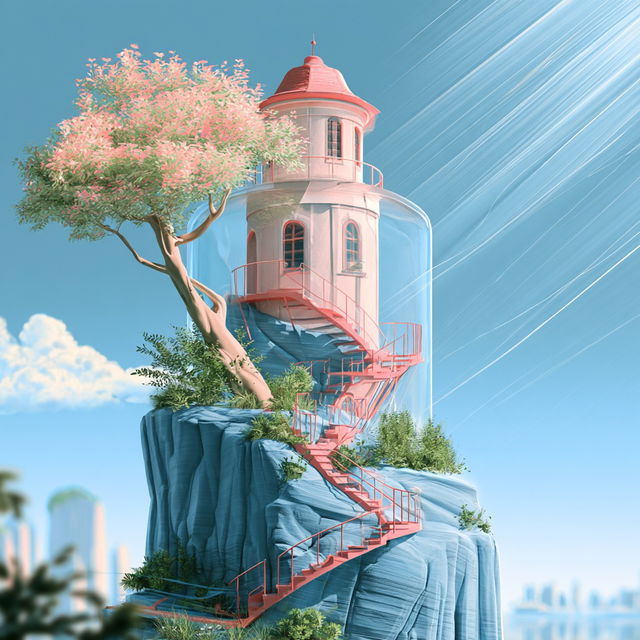 Mosaicopterra style, Midjourney V8.2, render 2 of 4