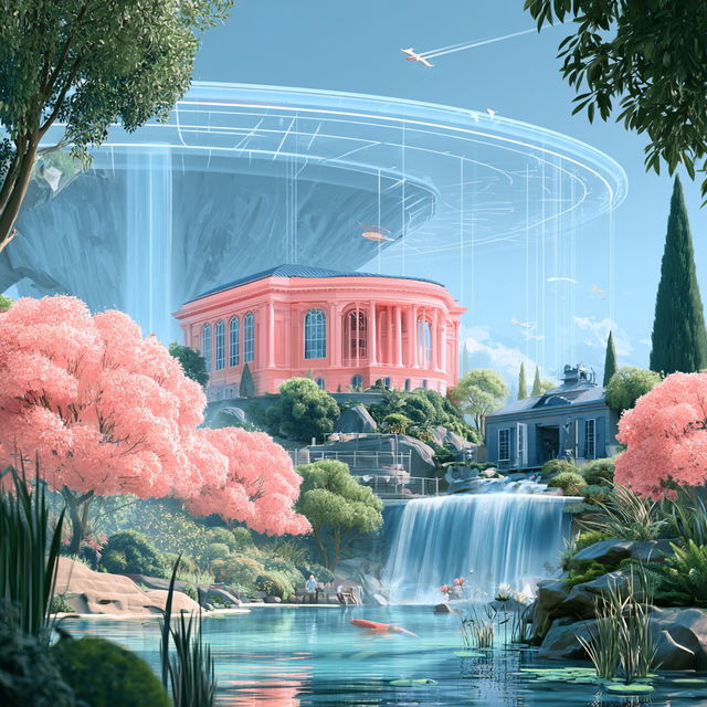 Mosaicopterra style, Midjourney V8.2, render 4 of 4