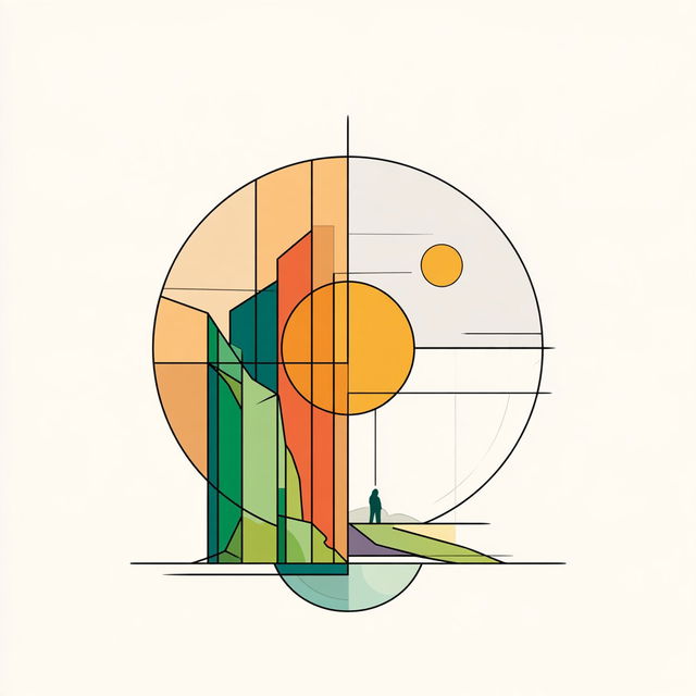 Citrus Orthogonals style, Midjourney V8.2, render 3 of 4