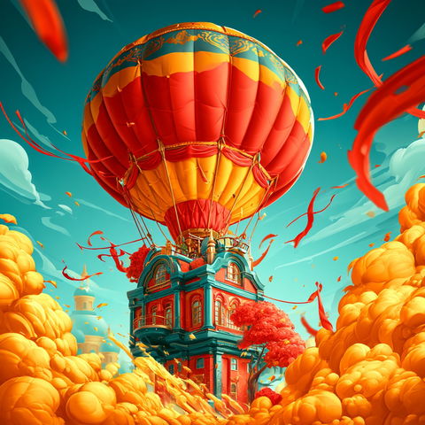 Balloonmechanica style (SREF codes), Midjourney V8.2