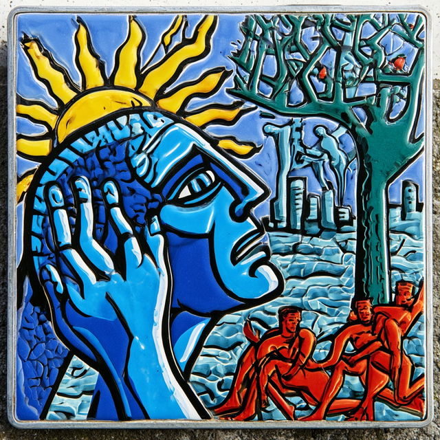 Mosaic Cenobite style, Midjourney V8.2, render 3 of 4