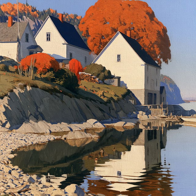 A. J. Casson style, Midjourney V8.2, render 2 of 4