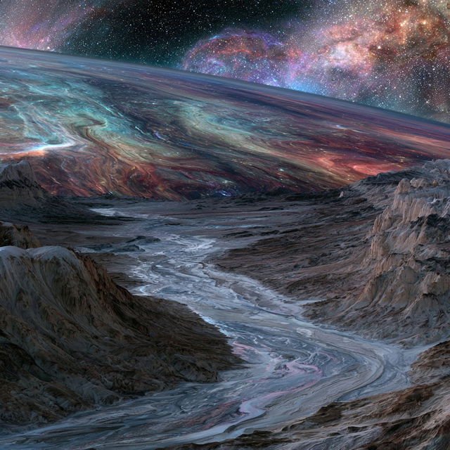 Nebulaflow style, Midjourney V8.2, render 3 of 4