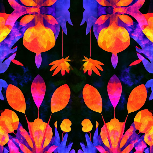 Anthraquinone Rosette style, Midjourney V8.2, render 1 of 4