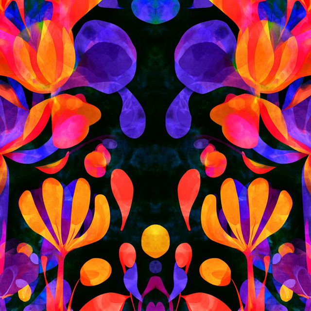 Anthraquinone Rosette style, Midjourney V8.2, render 3 of 4