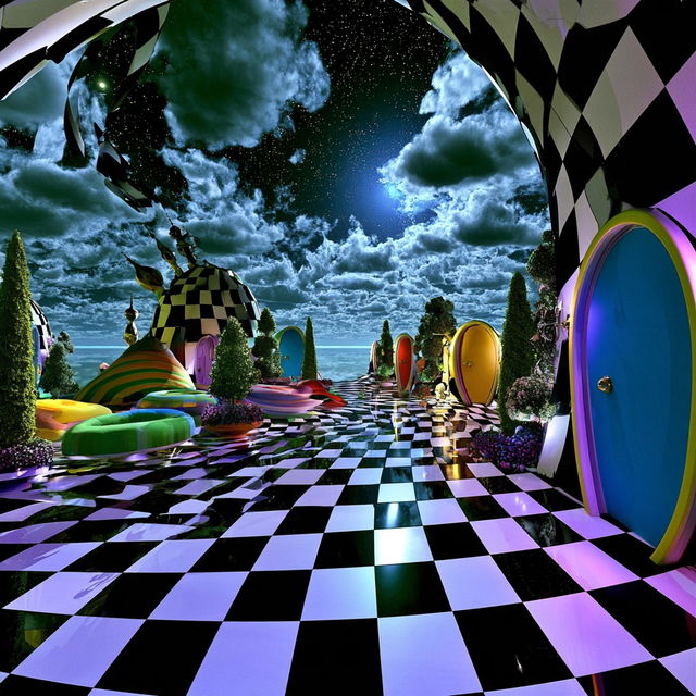 Brocadocosm style, Midjourney V8.2, render 2 of 4