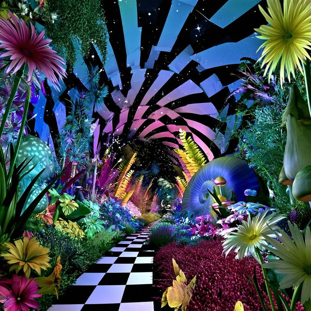 Brocadocosm style, Midjourney V8.2, render 1 of 4
