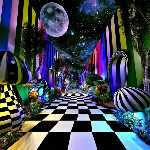 Brocadocosm style, Midjourney V8.2, render 4 of 4