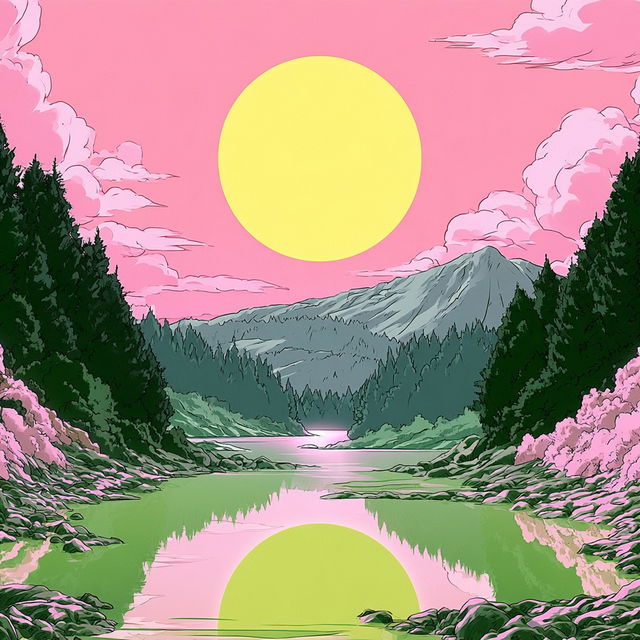 Chromafrontier style, Midjourney V8.2, render 2 of 4