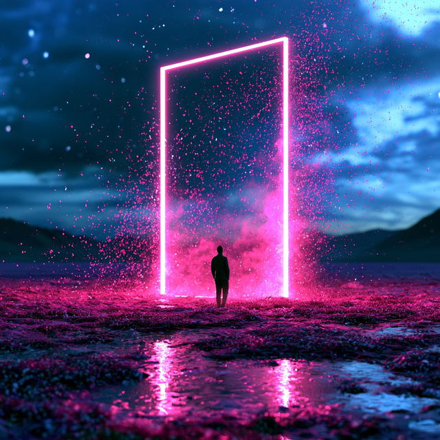 Glacioneon style, Midjourney V8.2, render 3 of 4