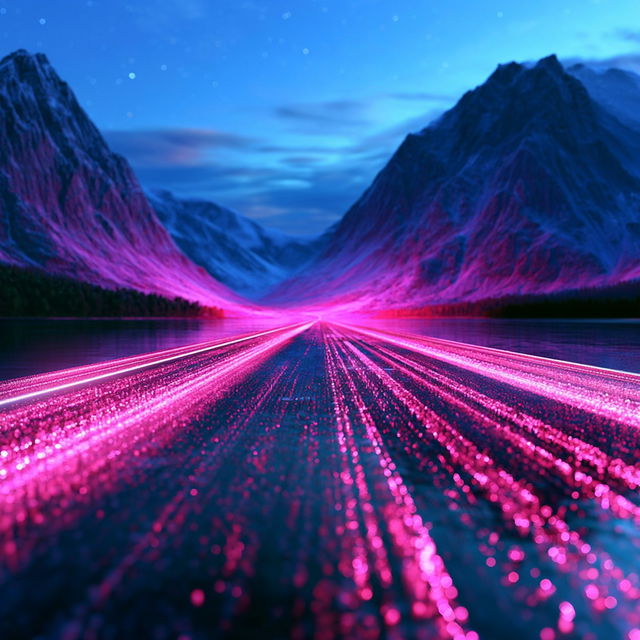 Glacioneon style, Midjourney V8.2, render 4 of 4